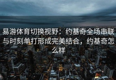 易游体育切换视野：约基奇全场串联与时刻单打形成完美结合，约基奇怎么样