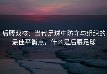 后腰双核：当代足球中防守与组织的最佳平衡点，什么是后腰足球