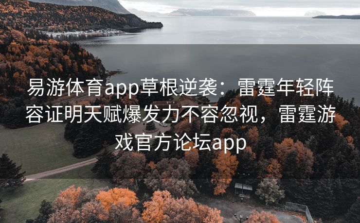 易游体育app草根逆袭：雷霆年轻阵容证明天赋爆发力不容忽视，雷霆游戏官方论坛app