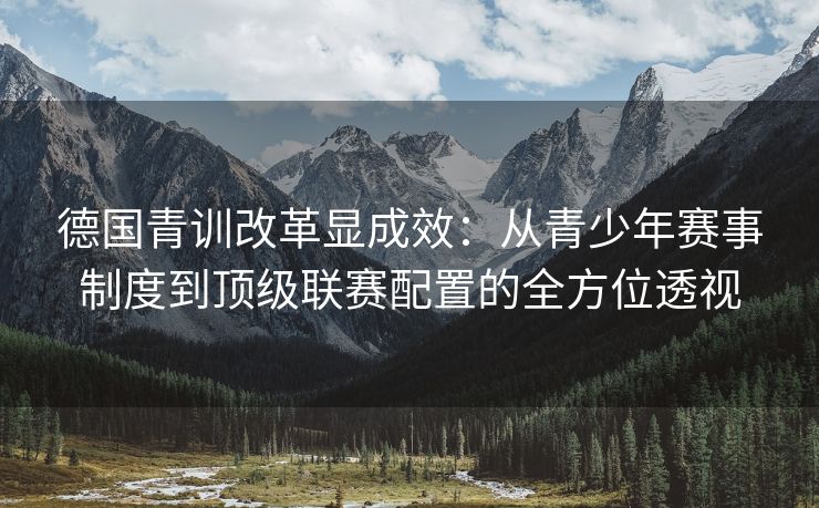 德国青训改革显成效：从青少年赛事制度到顶级联赛配置的全方位透视