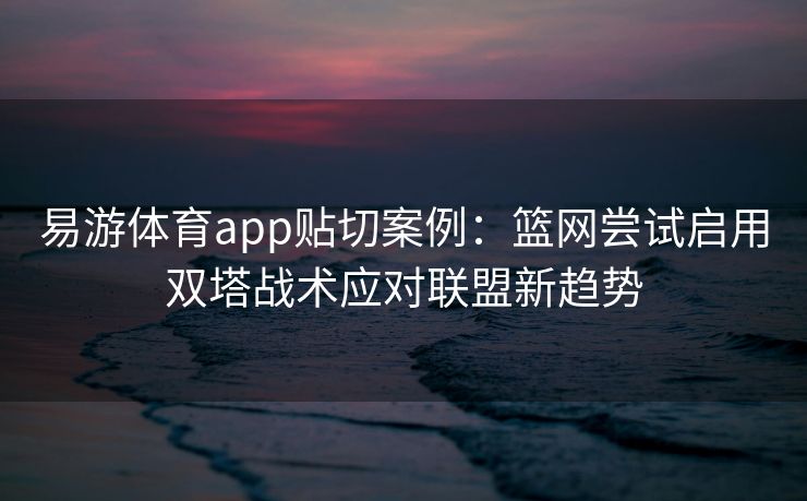 易游体育app贴切案例：篮网尝试启用双塔战术应对联盟新趋势